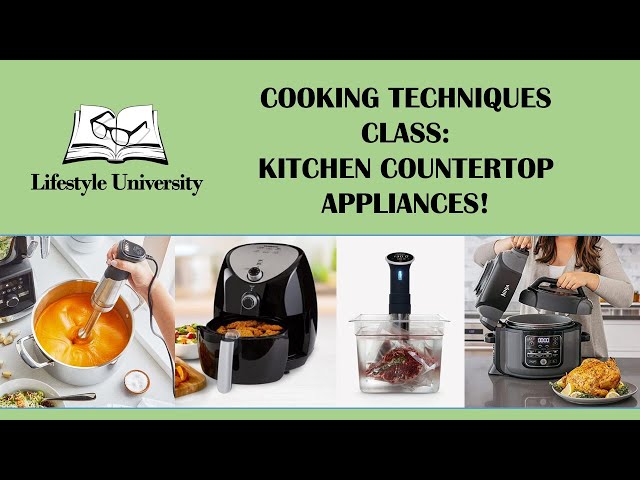 Lifestyle University Cooking Countertop Appliances Zoom Class