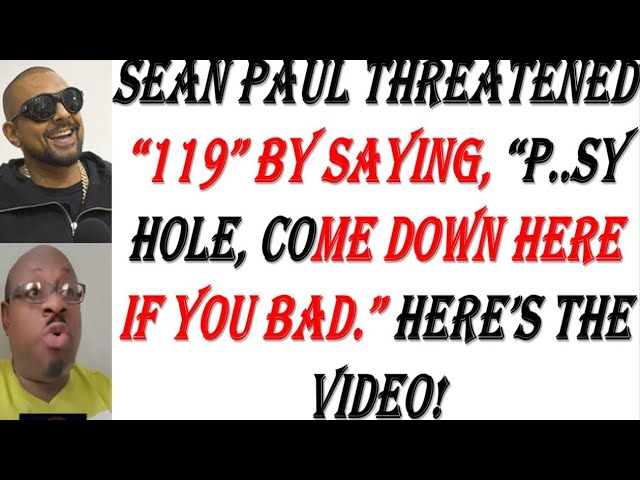 Sean Paul Tells ‘119’ – You a big P🐶Hole brawling on this video.