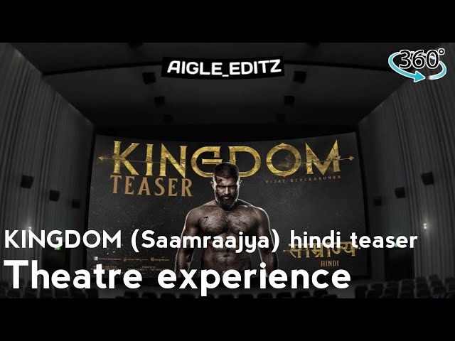 Saamraajya | KINGDOM Hindi Official Teaser | 360° | theatre experience | Vijay Deverakonda | Anirudh