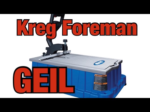 Kreg Foreman pocket hole machine | Deutsch | Trends | Anleitung | Undercover jig