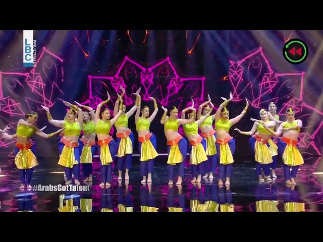 Mayyas Dola Re Dola Dance Version 1 at Arabs got talent Semi Final Performance - Rewinding