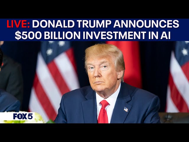 LIVE: President Trump announces $500 billion investment in AI Infrastructure project called Stargate