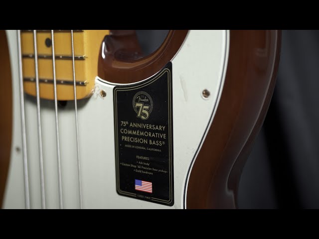 Fender 75th Anniversary Commemorative Precision Bass 2-Collor Bourbon Burst