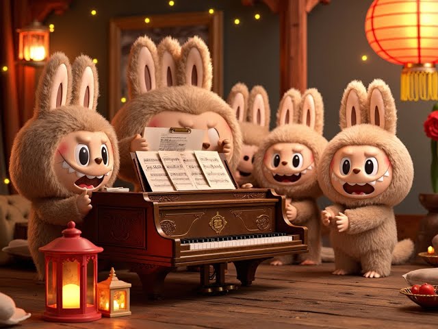 🐻 Labubu dan Teman-Teman Bernyanyi! Lagu Anak Paling Seru 🎶🎹