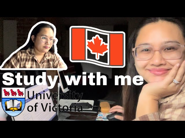 Study with me (online asynchronous) | Filipino International Student in Canada