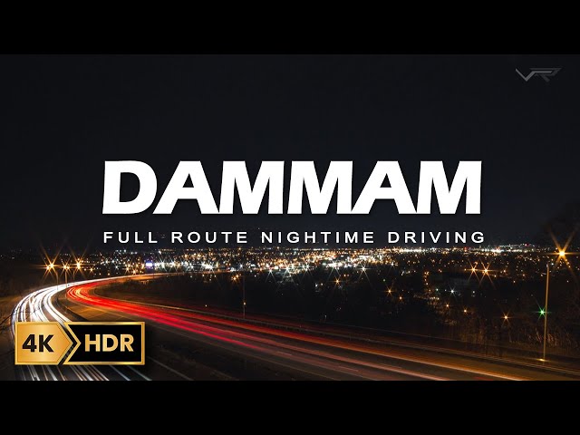 A Scenic Night Drive from Dammam to Khobar | 4K | Virtual Route TV