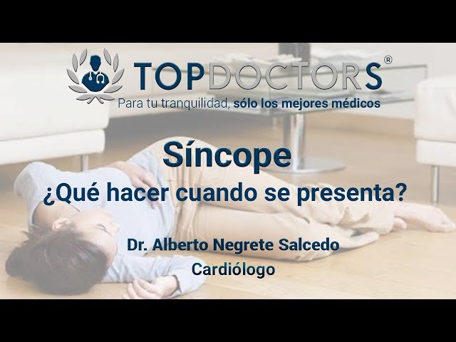 Síncope: ¿Qué hacer cuándo se presenta?