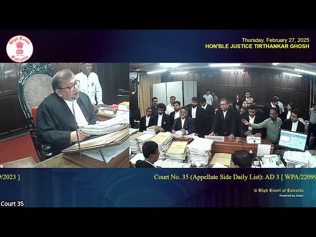 27 February 2025 | Court No. 35 | Live Streaming of the Court proceedings.