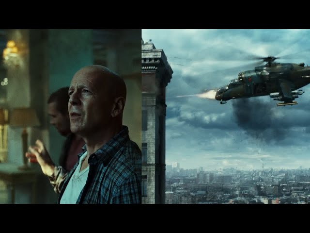 McClane's mix up in a Conspiracy and Russian Mercenaries are coming after them