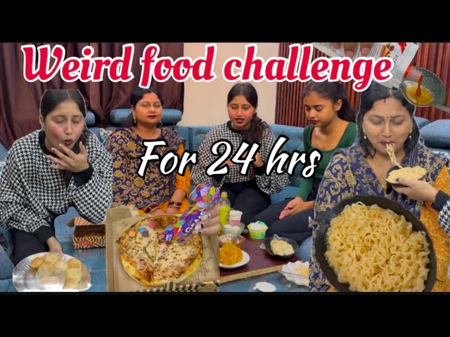 😱WEIRD FOOD CHALLENGE❌WITH MOM🤯#viralvideo#trending#food#weird#challenge#mostviral