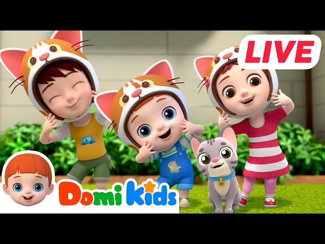 LIVE🔴Dance Party Live with Domi Kids! 🕺💃 Move and Groove! | Nursery Rhymes