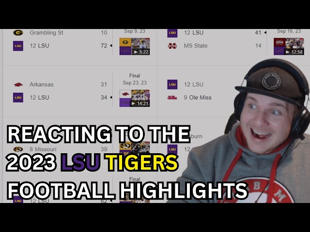 Reacting to the ENTIRE 2023 LSU Football Season Highlights