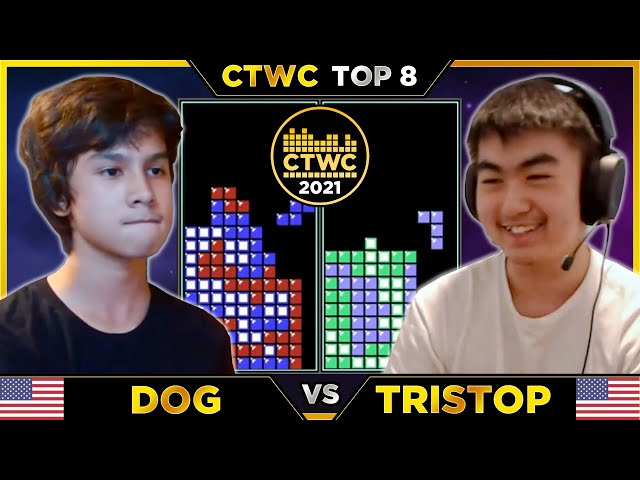 2021 CTWC Tetris Top 8 - Dog vs. Tristop - Tetris World Championship