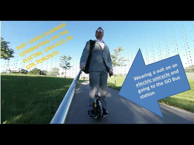 Commute on the Electric Unicycle during summer in GTA - Toronto