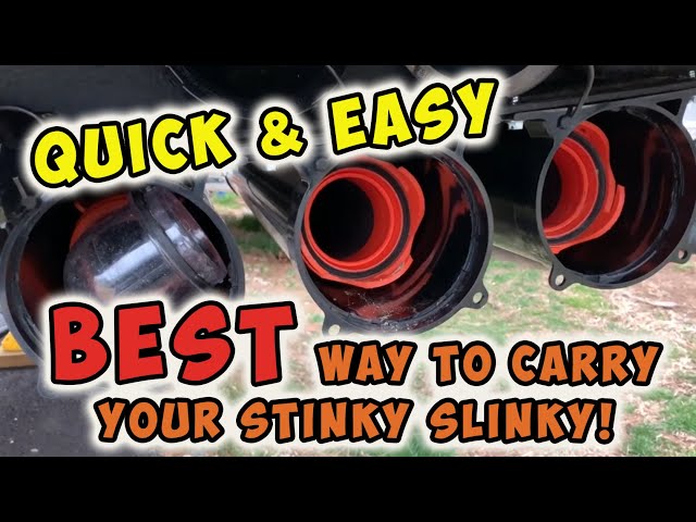 The BEST Way to Carry Your Sewer Hose! - Stinky Slinky Tube - RV Sewer Hose Storage - Valterra