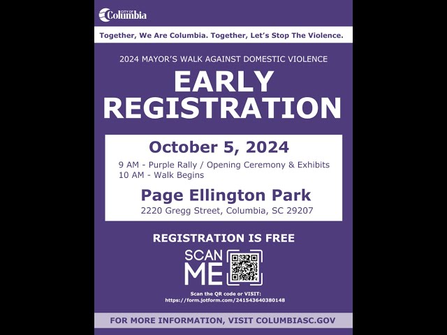 2024 Mayor's Walk Against Domestic Violence | Register Today!