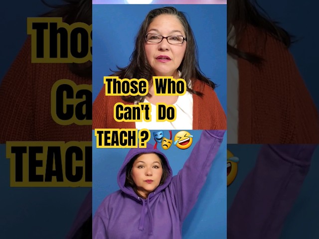 those who can't DO teach acting | acting coach #comicshort