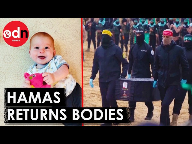 Heartbreaking Moment Hamas Hands Over the Bodies of Youngest Israeli Hostages