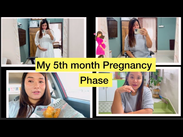 5th MONTH PREGNANCY PHASE #secondtrimester 🤰😇🏠! #momtobe