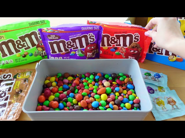 Satisfying Unpacking M&M's Chocolate Collection