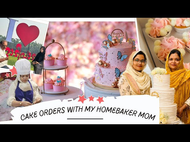 ഒരു order ദിവസം ​⁠@thebakesbay || Cake decorating with Mom || Homebaker || Batatisgirl