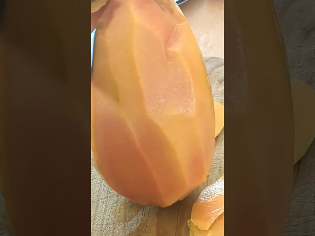 Cutting tropical fruit