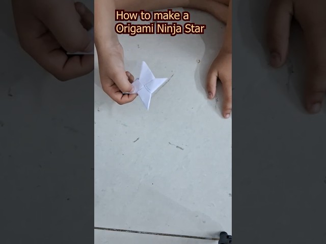 How to make a Origami Ninja Star | #PaperNinjaStar | #kidscraft | #origami |#papercraft |#ninjablade