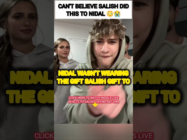 CAN'T BELIEVE Salish Matter did this to Nidal Wonder?😳🥺#nalish #shorts #trending #tiktok #dance #fyp