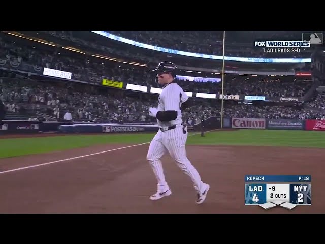 Alex Verdugo's 1st home run of the postseason is a 2-run shot