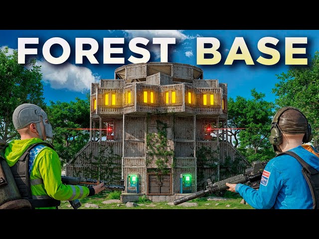 I Built a SECRET FOREST BASE in Vanilla Rust..