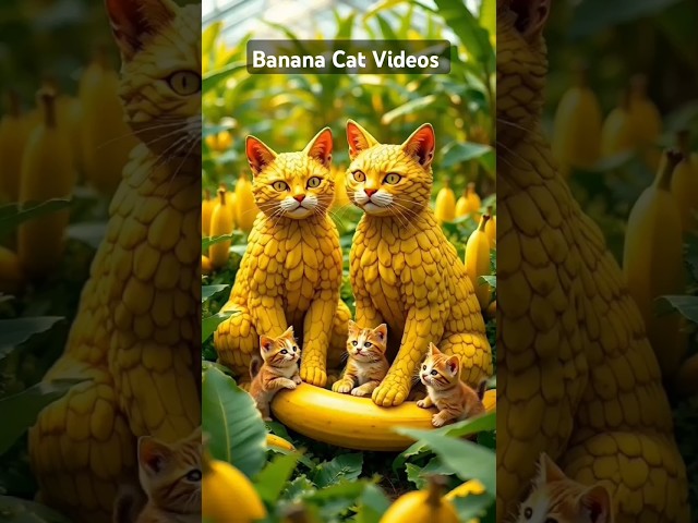 Banana Cat Videos for Cats to watch 73 #catvideos #catlover #cat #banana #shorts