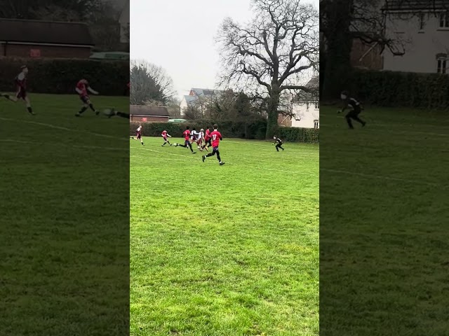 Very tight space for a goal… but he did it! - Jan 25 - 13 years old