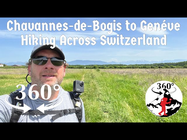 Segment Intro Chavannes-de-Bogis (360-degree, VR Video of Long Distance Hiking in Switzerland)