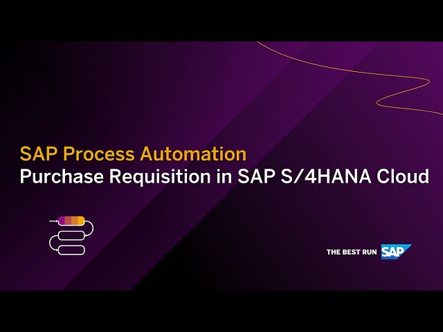 Create a Purchase Requisition in SAP S/4HANA Cloud with SAP Process Automation