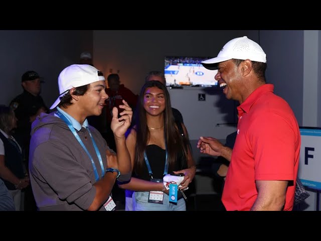 Tiger Woods’ Son Charlie Laughs as His Dad Gets Thrashed in First TGL Game: ‘We Were Entertaining’