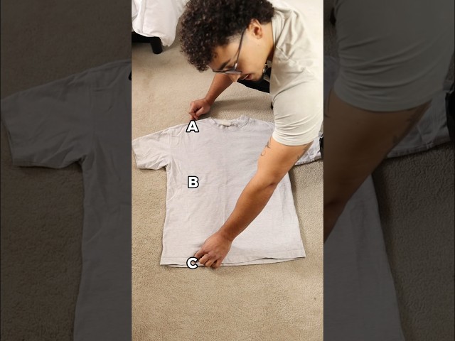 How to fold a T-Shirt in UNDER 2 seconds!