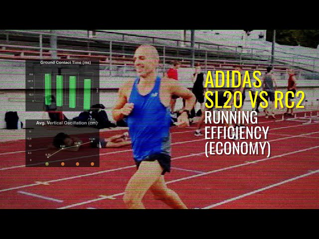 Running Efficiency (Economy) comparison - Adidas Adizero RC2 Vs SL20