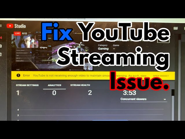 YouTube Not Receiving Enough Video? 🚨 | OBS Studio Settings for Slow Internet Connections