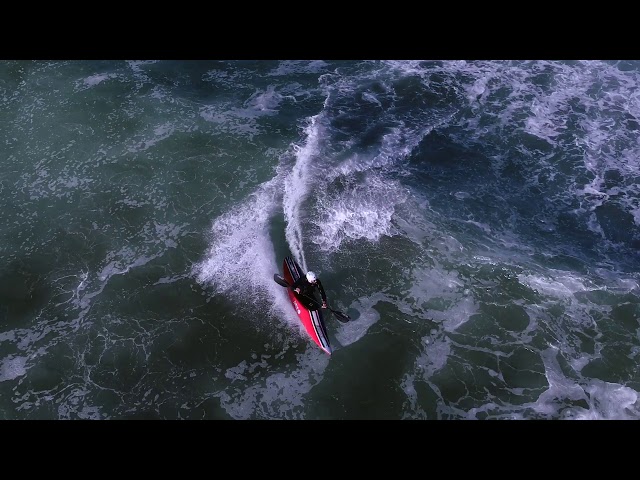 Kayak Surfing at Ocean Beach, San Francisco