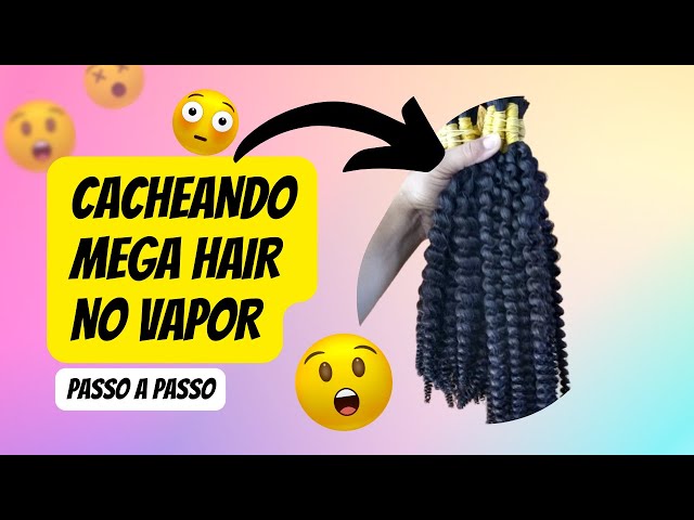 Permanente a Vapor Mega Hair Sem Química Na Pressão Cacho 1 Sem Ressecar Faça em Casa você Mesma