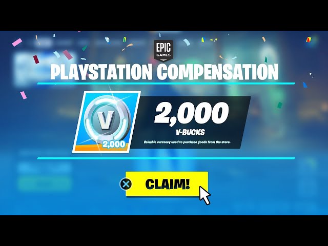 How to get FREE V-BUCKS in Fortnite! (PlayStation Compensation)