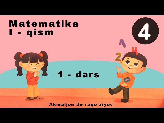 4-Sinf Matematika 1-dars: Ko`p xonali sonlar.