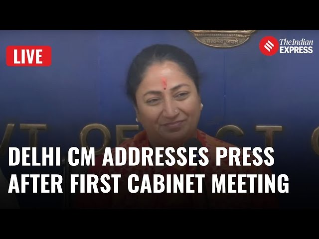 Delhi CM Rekha Gupta Speaks After First Cabinet Meeting | Key Decision