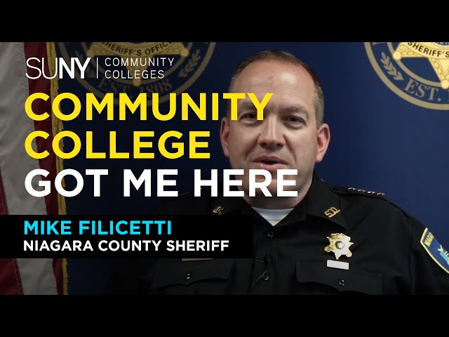 Mike Filicetti, County Sheriff | Niagara County Community College | #CommunityCollegeGotMeHere