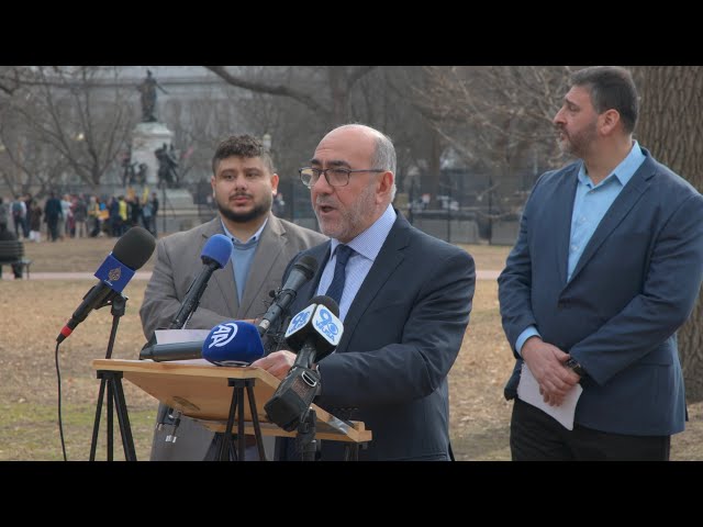 Press Conference Condemning Israeli PM Benjamin Netanyahu's Visit to the White House