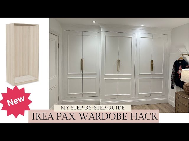 IKEA PAX HACK - NEW - My Fitted Wardrobe DIY Guide - Watch Before U Book A Carpenter Closet Hacks ⭐️