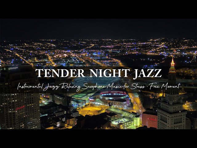 Instrumental Jazz Relaxing Saxophone Music - Tender Nighttime Jazz for Stress-Free Moment