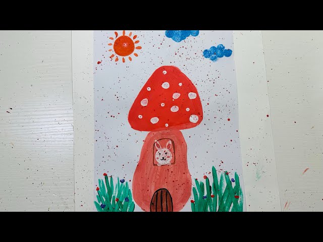 DIY Magical Mushroom House Painting | Fun DIY Craft for Kids and Camps