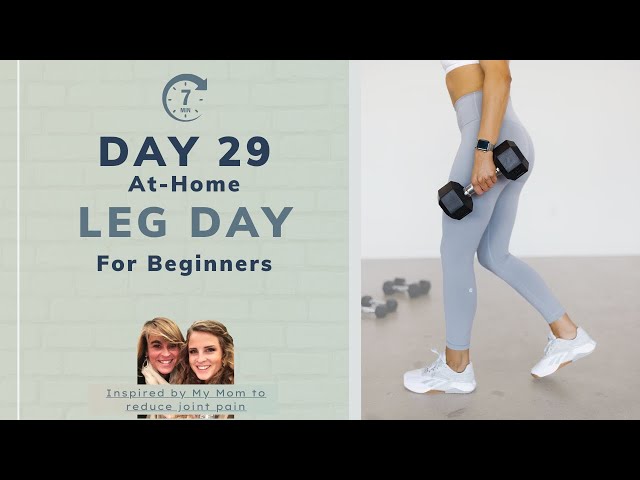 Day 29 | 7-Minute Lower Body Workout for Joint Health | Build Strength & Reduce Pain at Home