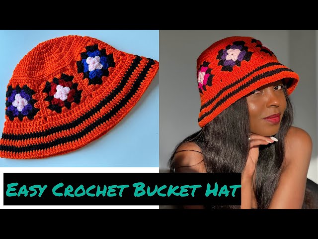 How To Crochet A Granny Square Bucket Hat